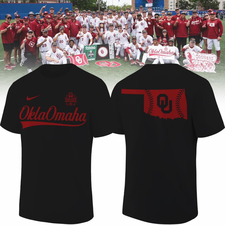 Oklahoma Sooners NCAA Baseball Men's College World Series Tshirt