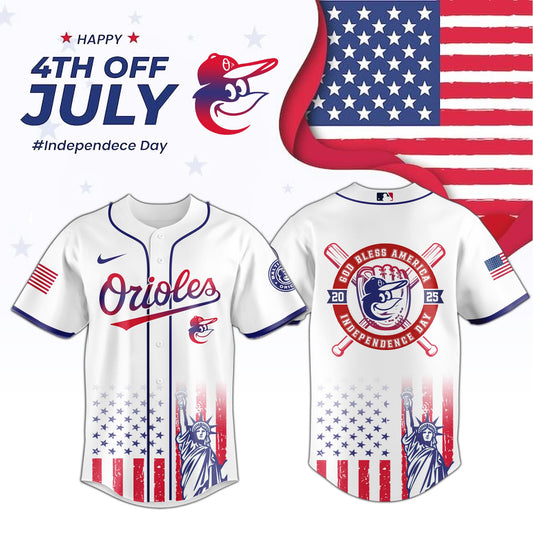 Baltimore Orioles Special Jersey For Independence Day - Celebrates 4th Of July Baseball Jersey