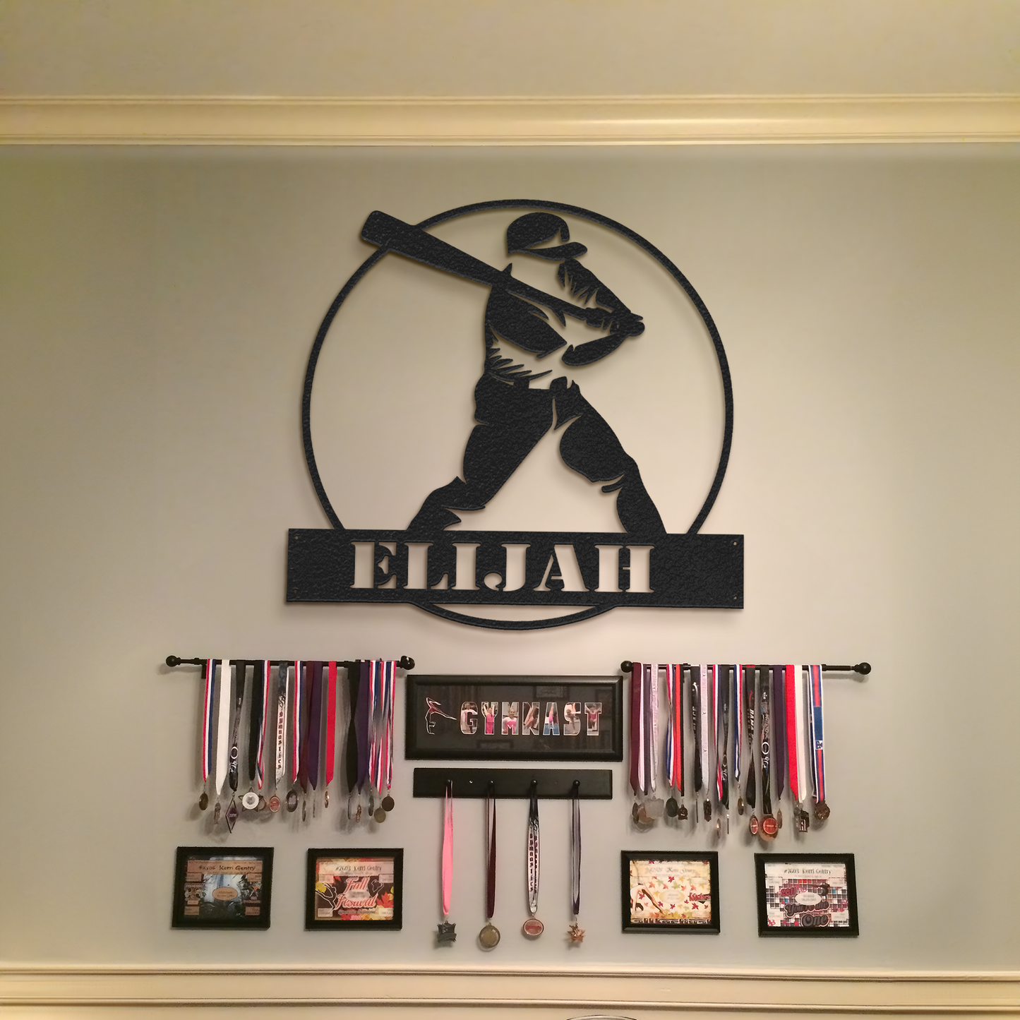 Baseball Metal Wall Art