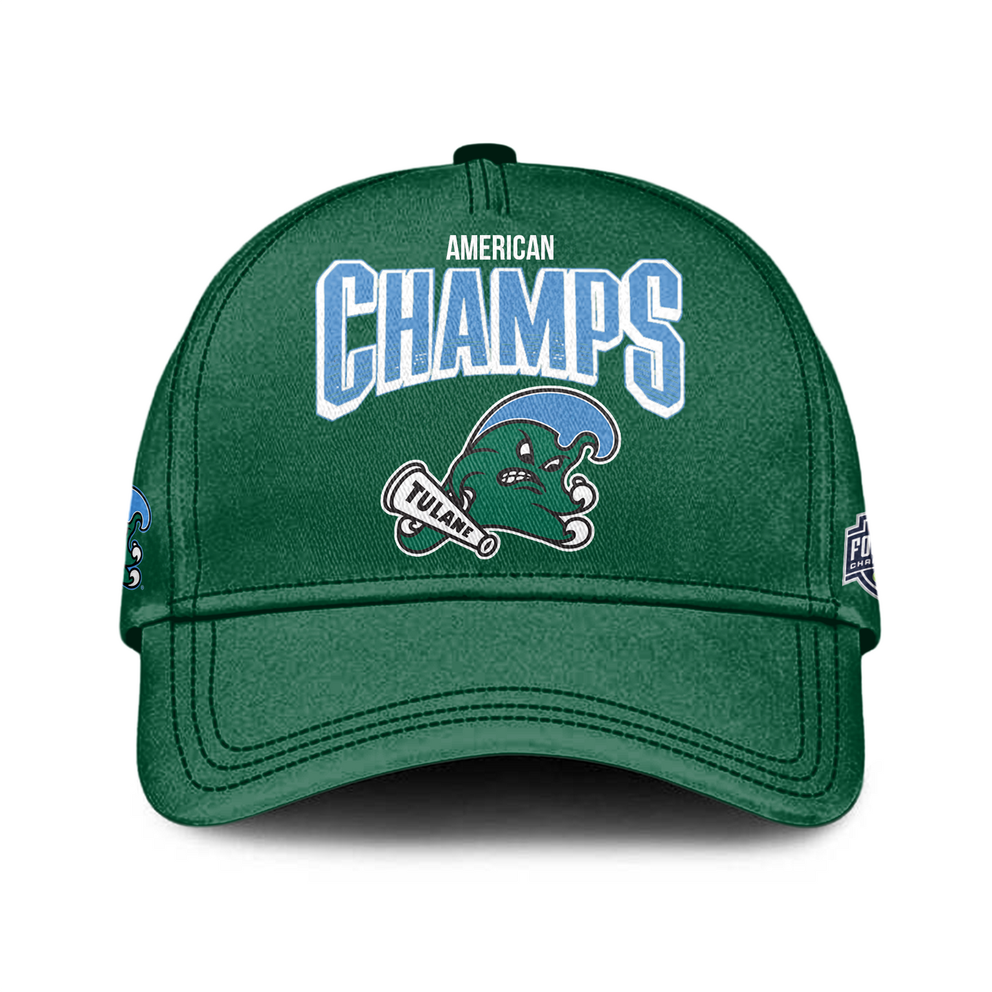 Tulane 2025 American Championship Green T-Shirt - Tulane Green Wave Football Champions T-Shirt - Twinkle My Toes Merch