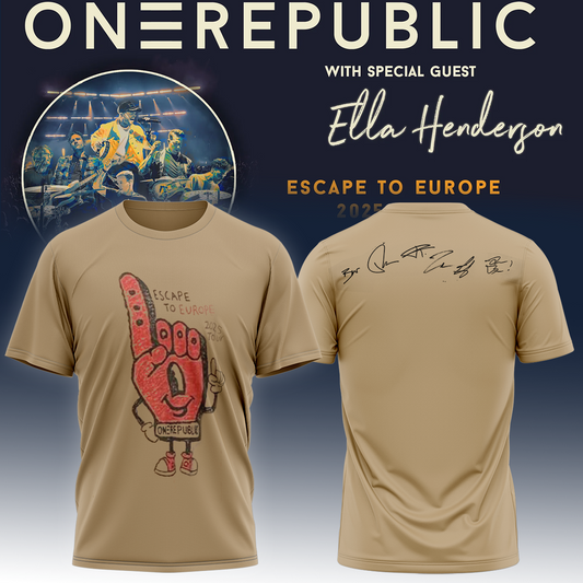 OneRepublic Official Tour TShirt
