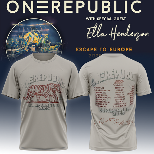 OneRepublic Official Tour TShirt