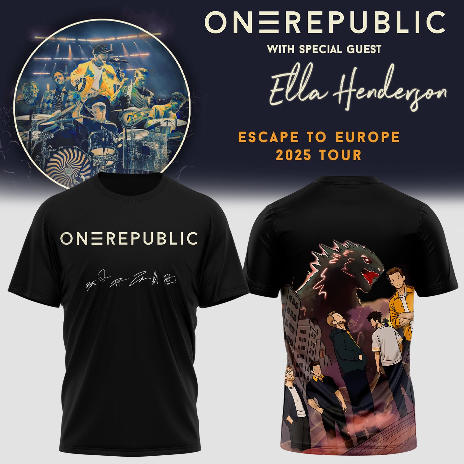 OneRepublic Official Tour TShirt