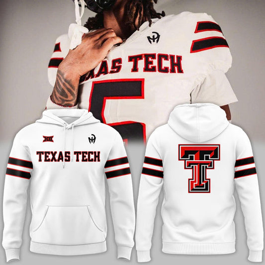 Special New Patrick Mahomes Logo Uniform Texas Tech Hoodie In White