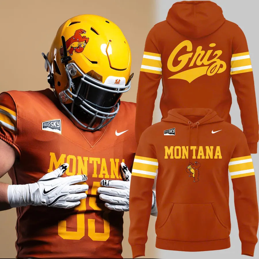 1995 Montana Grizzlies Throwbacks Uniform Hoodie