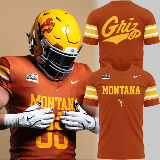 1995 Montana Grizzlies Throwbacks Uniform T-Shirt