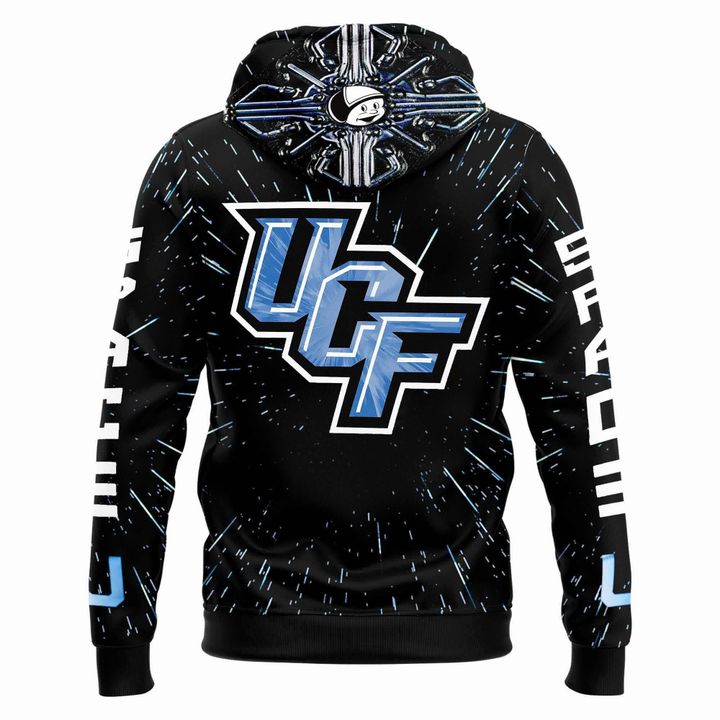 Black UCF Knights 2025 Space Game Football Game Hoodie