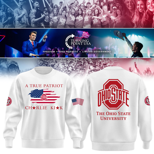 Ohio State Buckeyes x Turning Point USA Sweatshirt - Buckeyes Freedom Shirt Exclusive Design & 100% Cotton Fabric