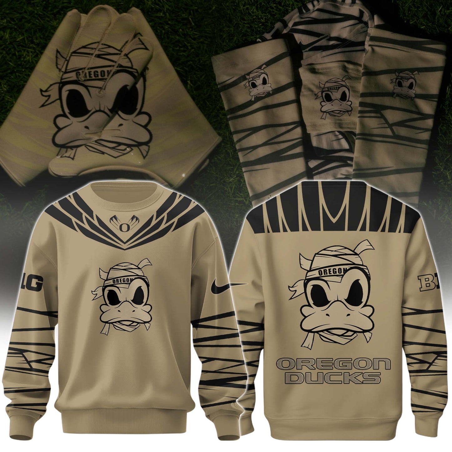 Oregon Grit Strength Sweatshirt For Oregon Football Fan