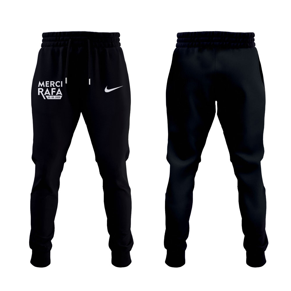 Exclusive Version Rafael Nadal Black T-Shirt - Merci Rafa Shirt