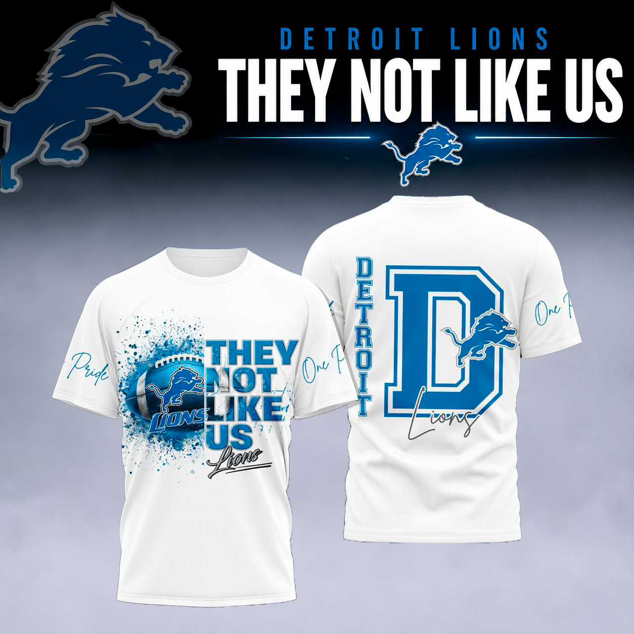 Lions Fans - "They Not Like Us" Limited Edition Tshirt