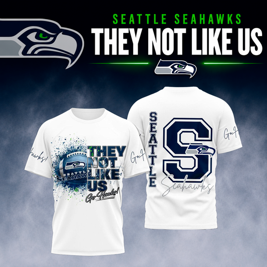 Seahawks Fans - "They Not Like Us" Limited Edition Tshirt