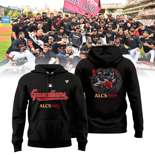 Cleveland Guardians Hoodie, Cleveland Guardians Fanatics Black 2024 American League Division Series Champions Hoodie