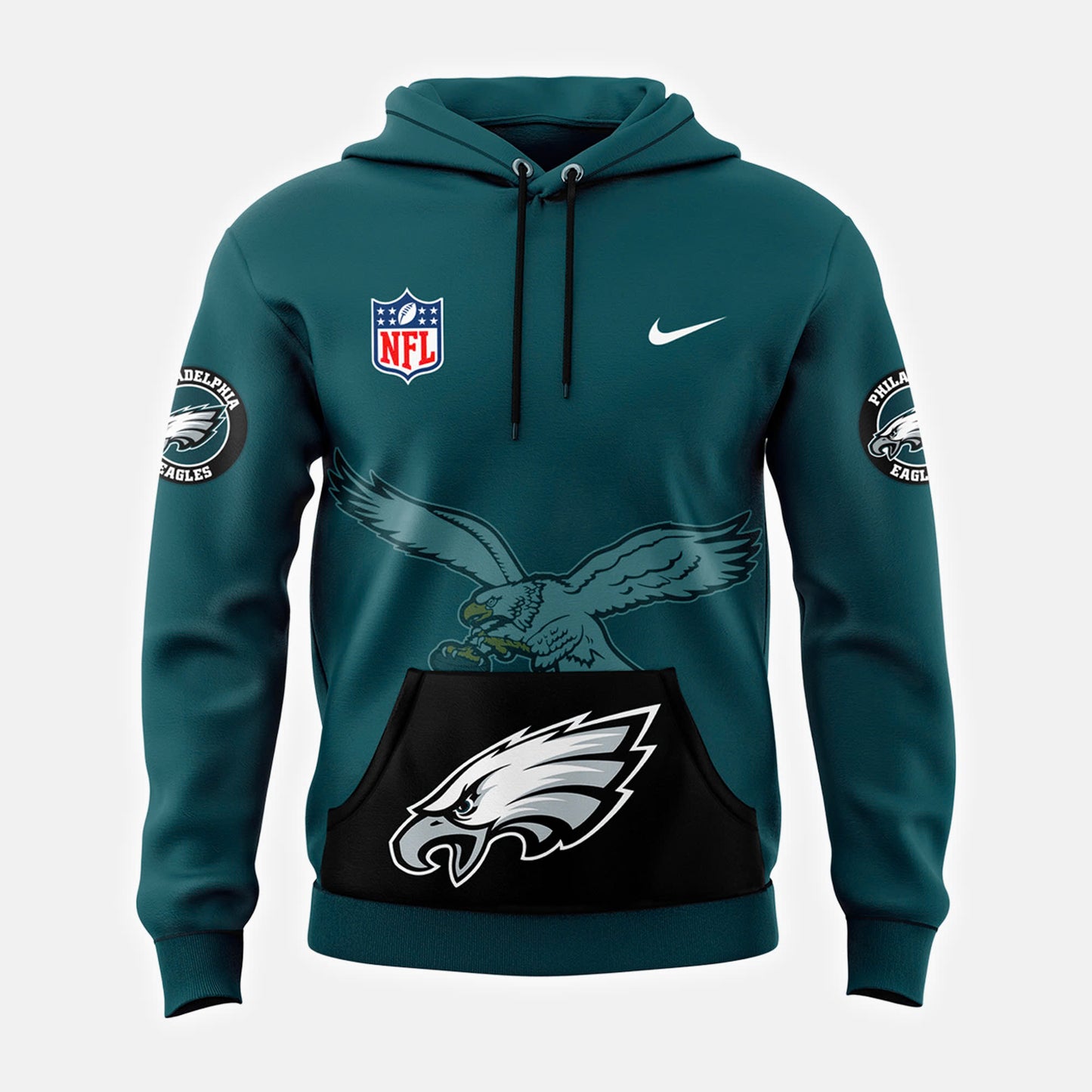 Premium Philadelphia Eagles Gear -Midnight Green/Black Philadelphia Eagles 2024/25 Hoodie PE09