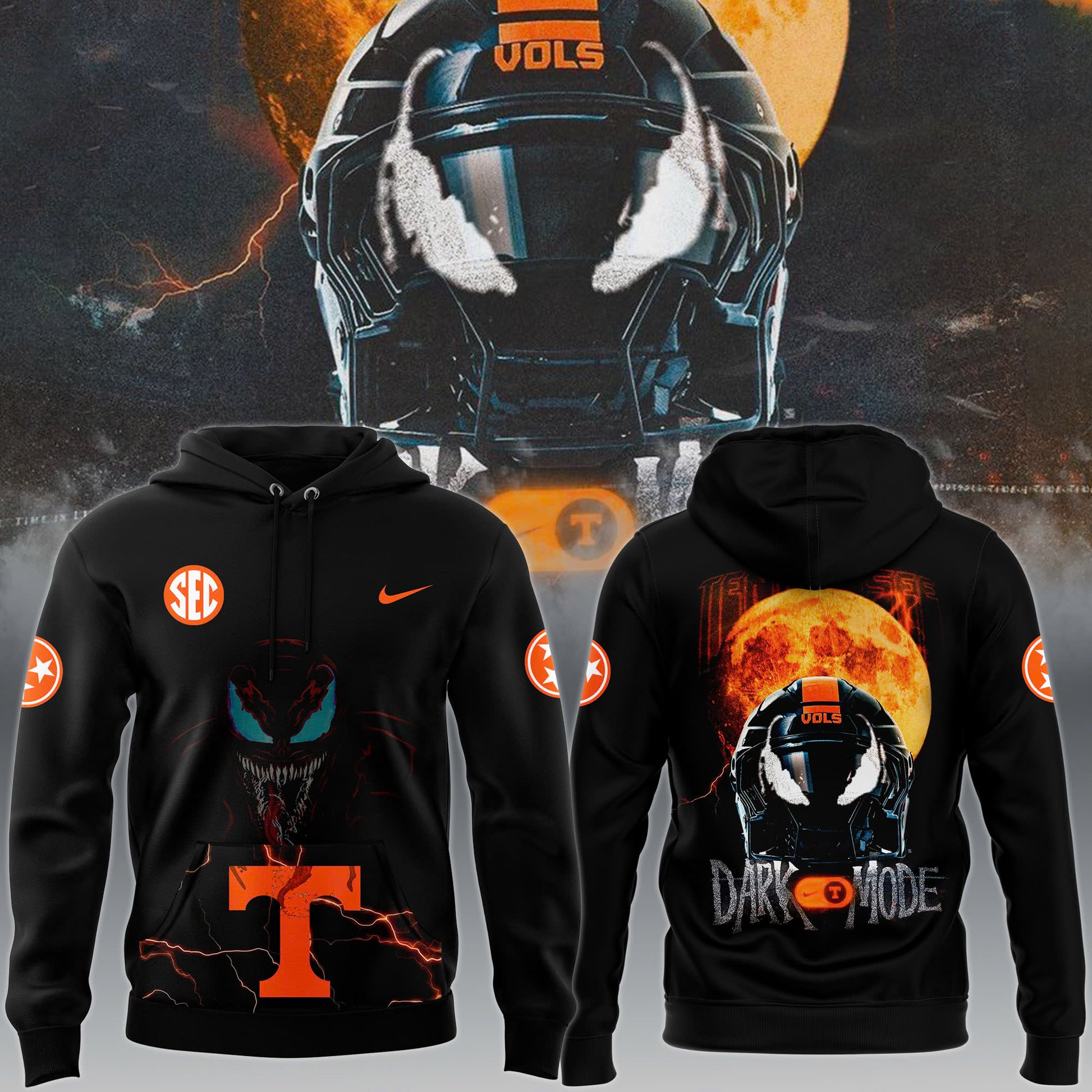 Tennessee Volunteers football Dark Mode Hoodie 2024