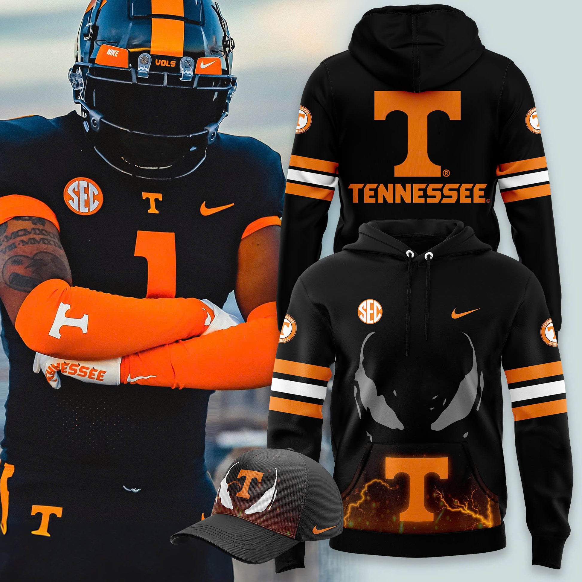 Limited Tennessee Football "Dark Mode" Hoodie 2024