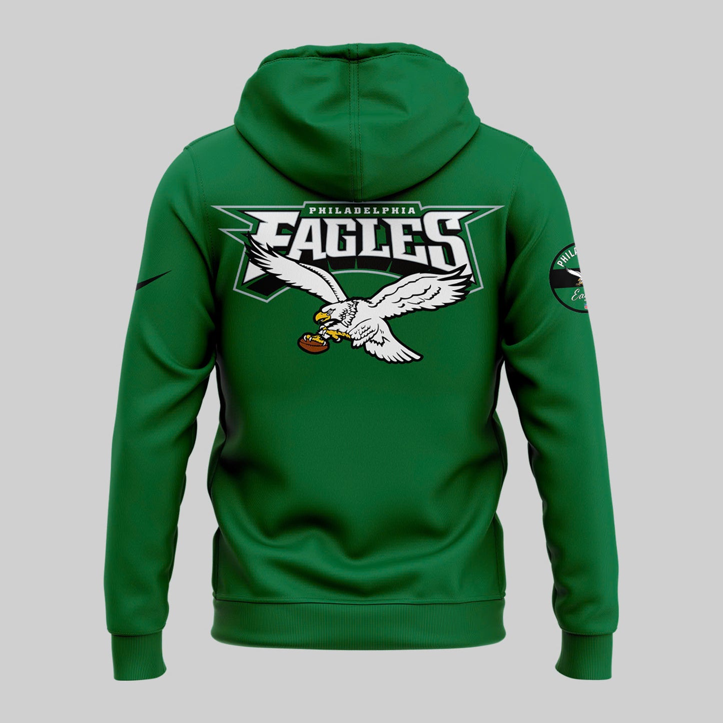 Premium Philadelphia Eagles Gear - Kelly Green Philadelphia Eagles 2024 Throwback Special Hoodie PE06