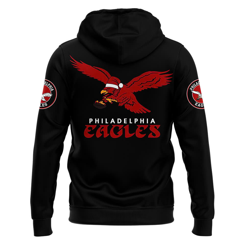 Premium Philadelphia Eagles Gear - Philadelphia Eagles Christmas 2024 x Chill Guy Hoodie - Unique Christmas Gift For Fan PE02