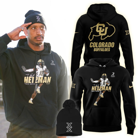 High-End Colorado Buffaloes Merch For Fan - Colorado Buffaloes 2024 Travis Hunter He12man Premium Limited Pullover Hoodie - Colorado Buffaloes Gear