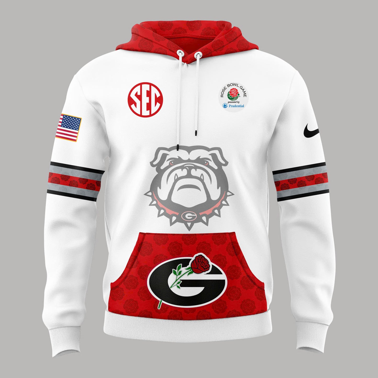 Premium Georgia Bulldogs Hoodie - Georgia Bulldogs football x Rose Bowl Game Hoodie