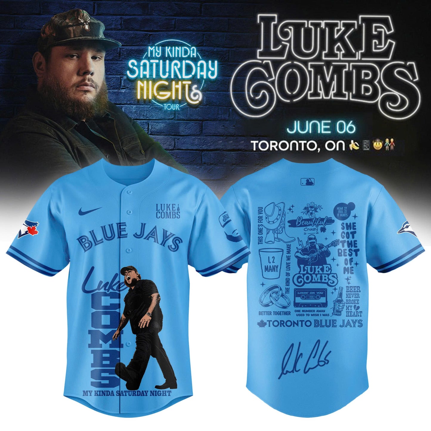 TOR x LC My Kinda Saturday Night Tour 2026 Limited Edition Jersey