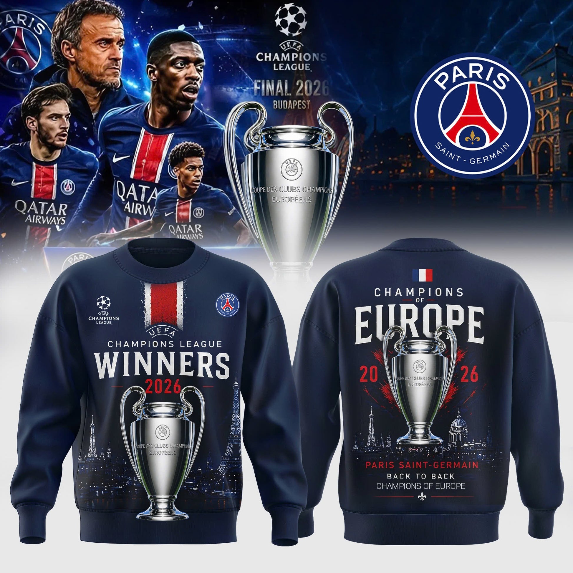 _ UEFA Champions League Winners 2026 Edition Sweatshirt