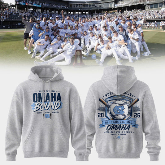 Diamond Heels -  Headed to Omaha - 2026 NCAA Baseball Men's College World Series Hoodie