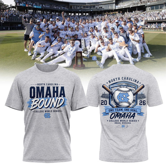 Diamond Heels -  Headed to Omaha - 2026 NCAA Baseball Men's College World Series T-Shirt