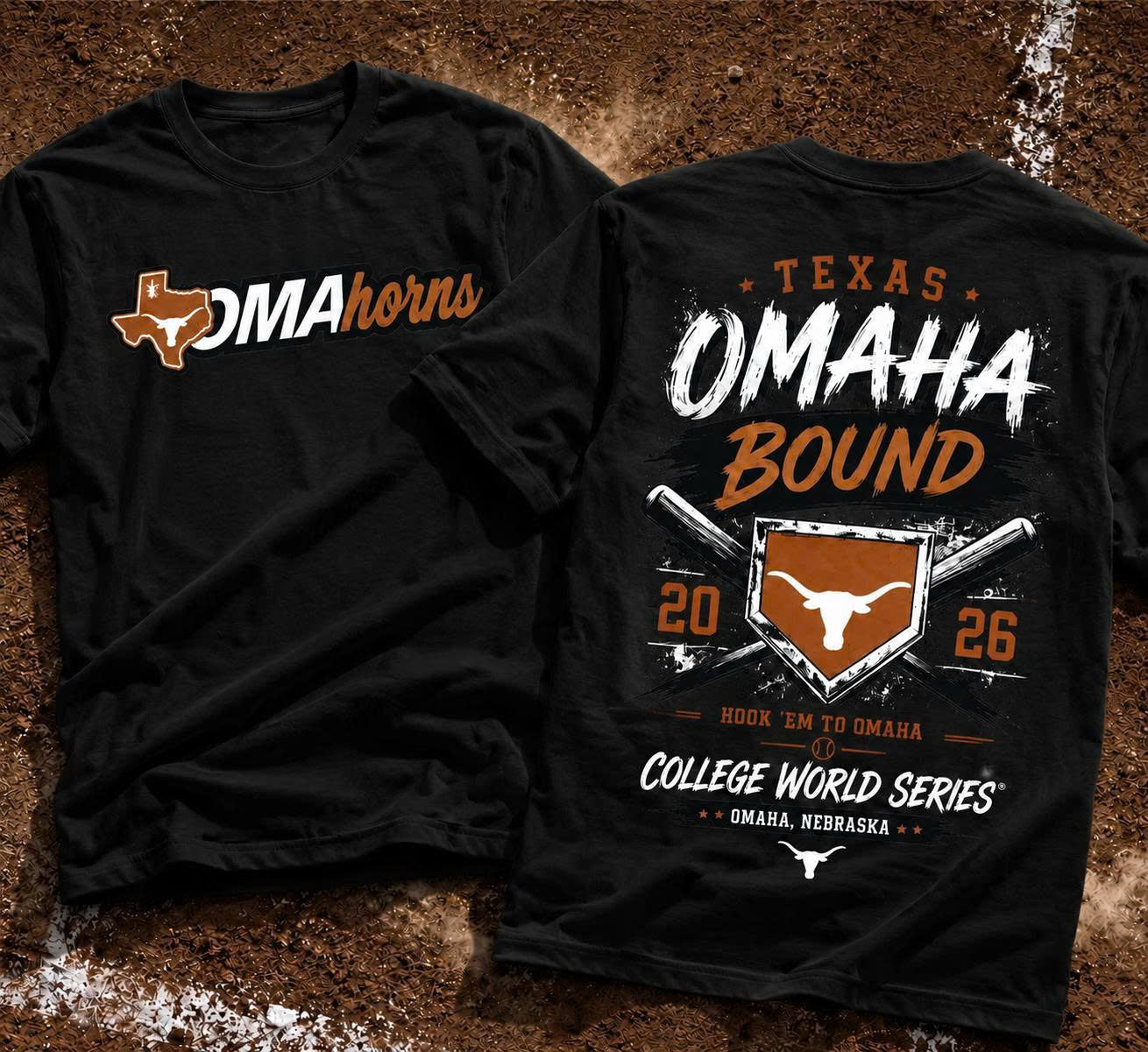 Texas Longhorn Baseball 2026 NCAA Baseball Men's College World Series Omahorns Tshirt