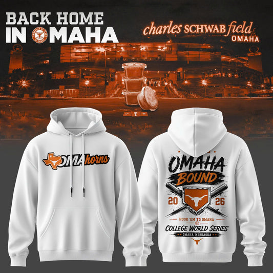 Texas Longhorn Baseball 2026 NCAA Baseball Men's College World Series Omahorns Hoodie