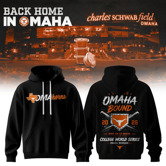 Texas Longhorn Baseball 2026 NCAA Baseball Men's College World Series Omahorns Hoodie