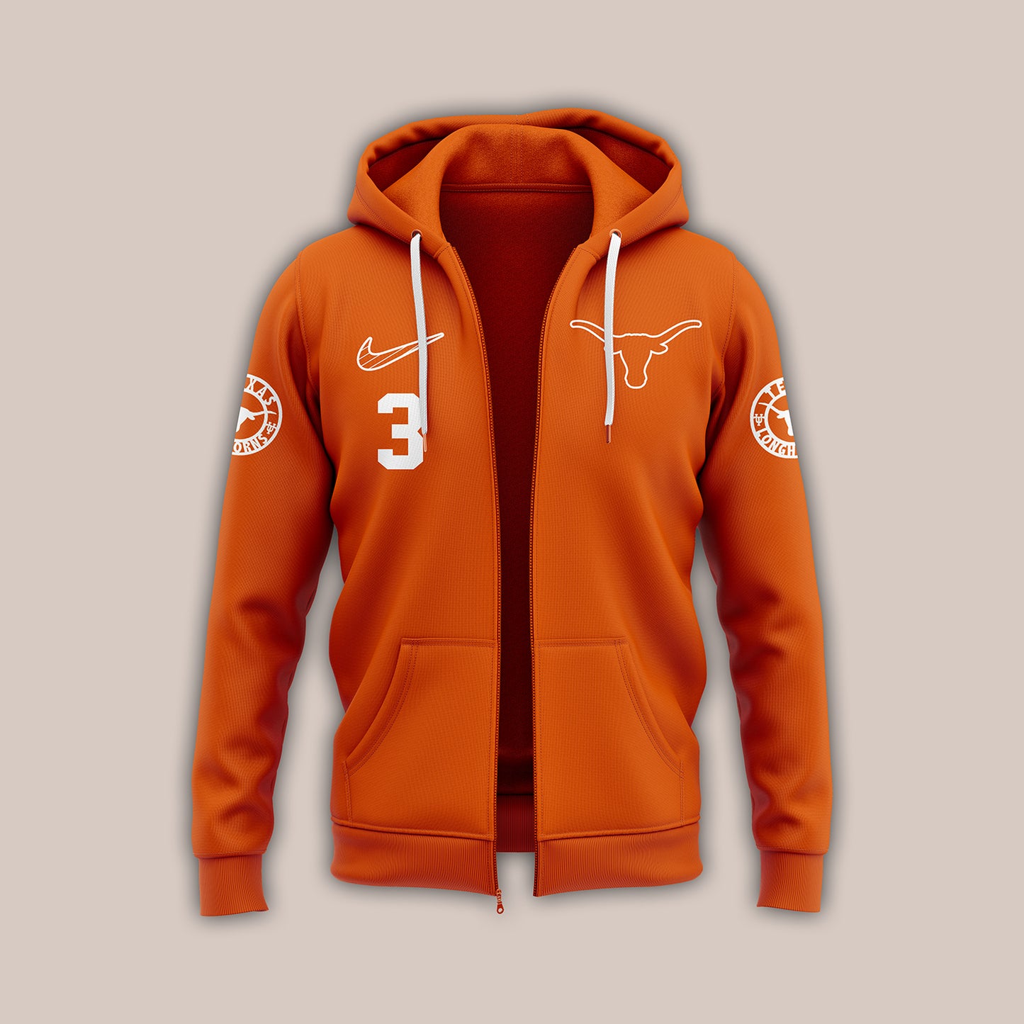 Texas Longhorns Premium Shirt For Fan - Texas Longhorns Football Zip Hoodie - Unique Gift For Texas Longhorns Fan